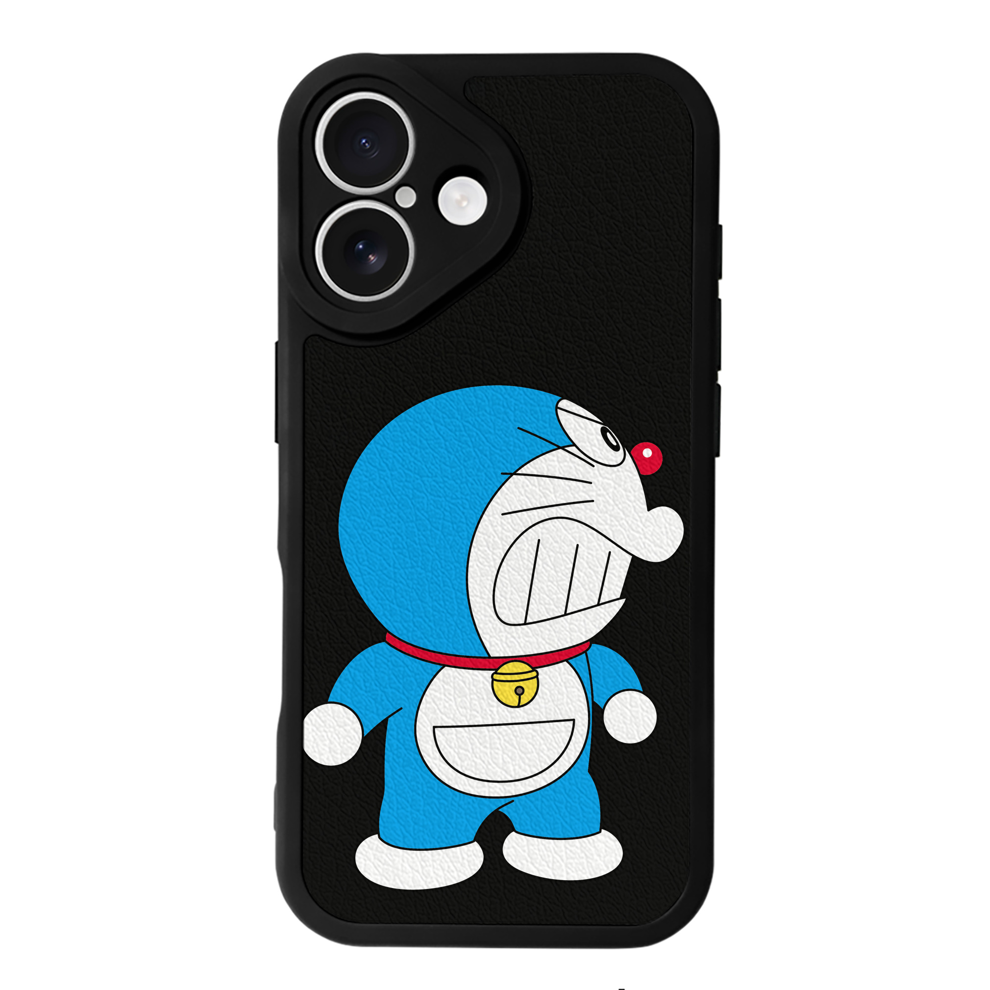 （画像用） ドラえもん Doraemon 【iPhone 16シリーズ対応】シリコンスマホケース（レザー調） 材質：シリコン